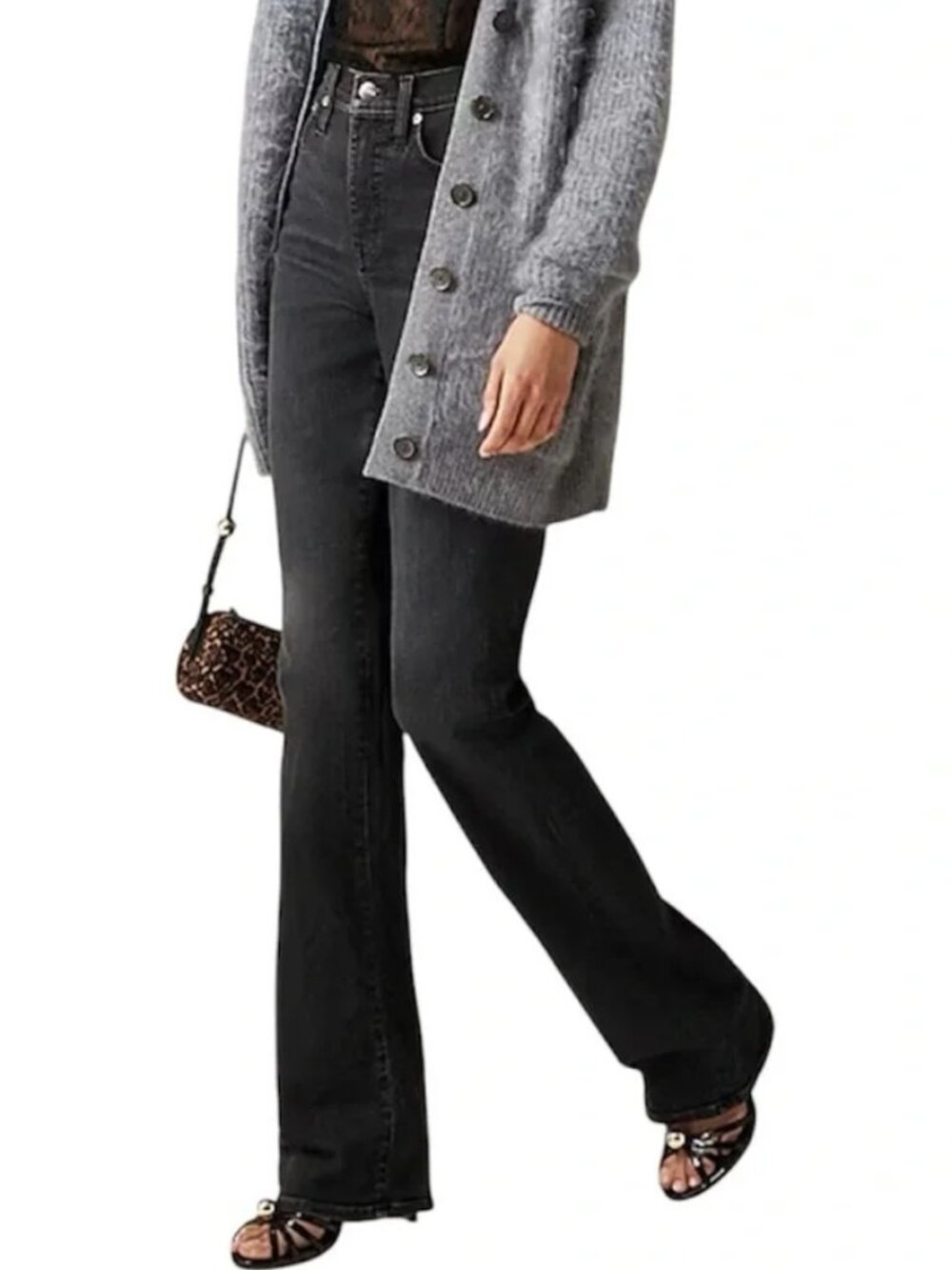 J. Crew High Rise Bootcut Jeans In 2003 Super Stretch Women's Size 34 CF494